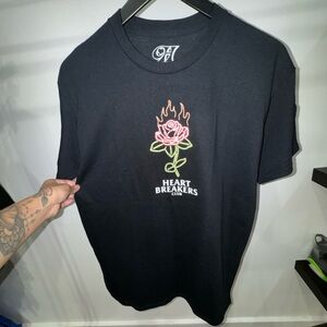 🔴SOLD🔴Heartbreakers Club black cotton t-shirt #HeartbreakersClub